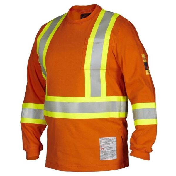 FR Flame & Arc Resistant Long Sleeve Tee Shirt HRC2 Thumbnail