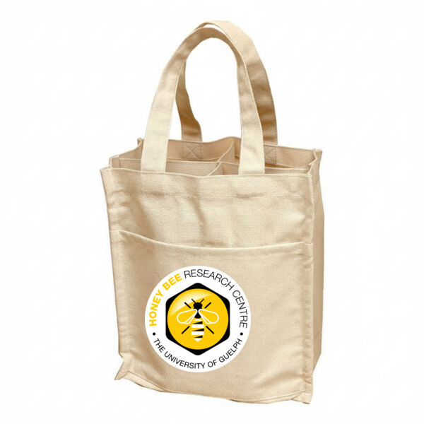 Cotton Canvas 6 Bottle Wine Tote  Thumbnail